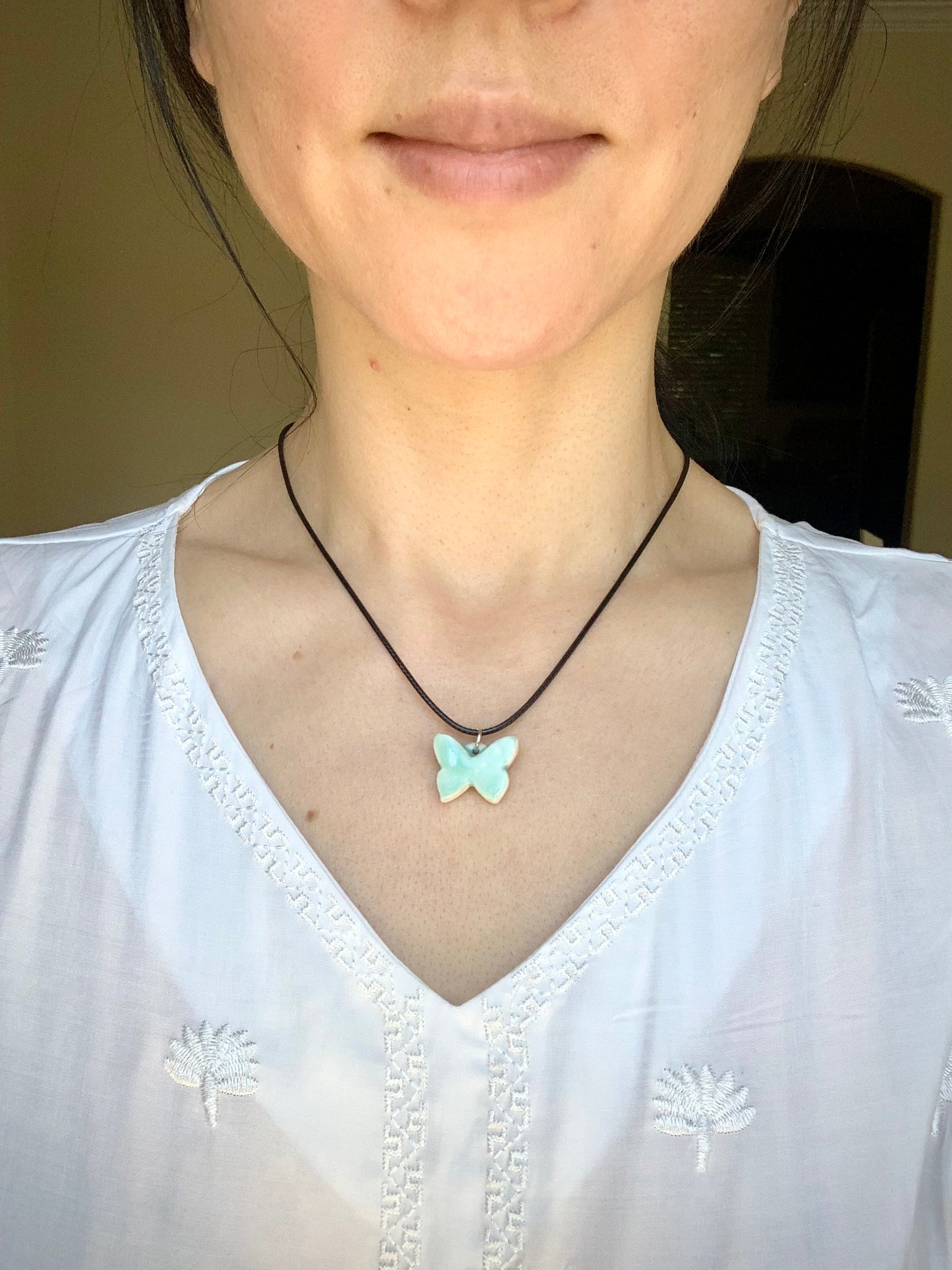 Handmade Butterfly Necklace with Adjustable Length