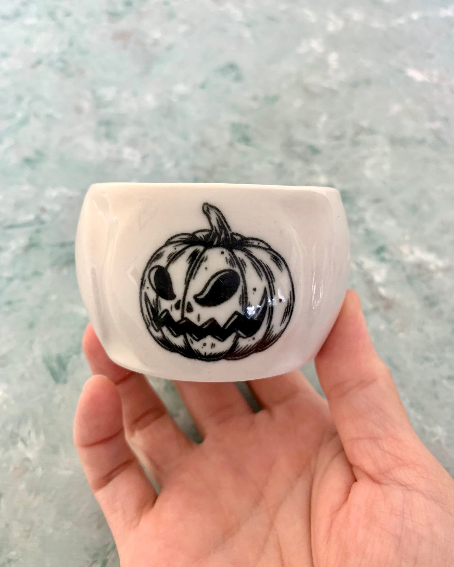 Handmade Halloween Pumpkin Tealight Candle Holders
