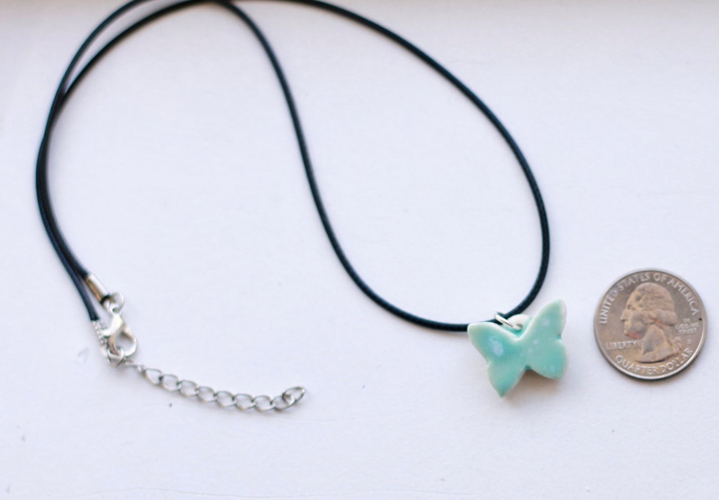 Handmade Butterfly Necklace with Adjustable Length