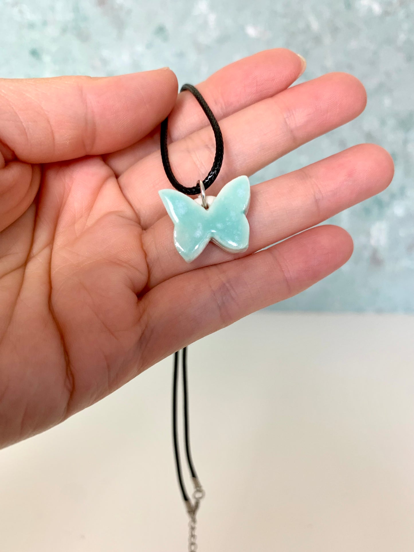 Handmade Butterfly Necklace with Adjustable Length