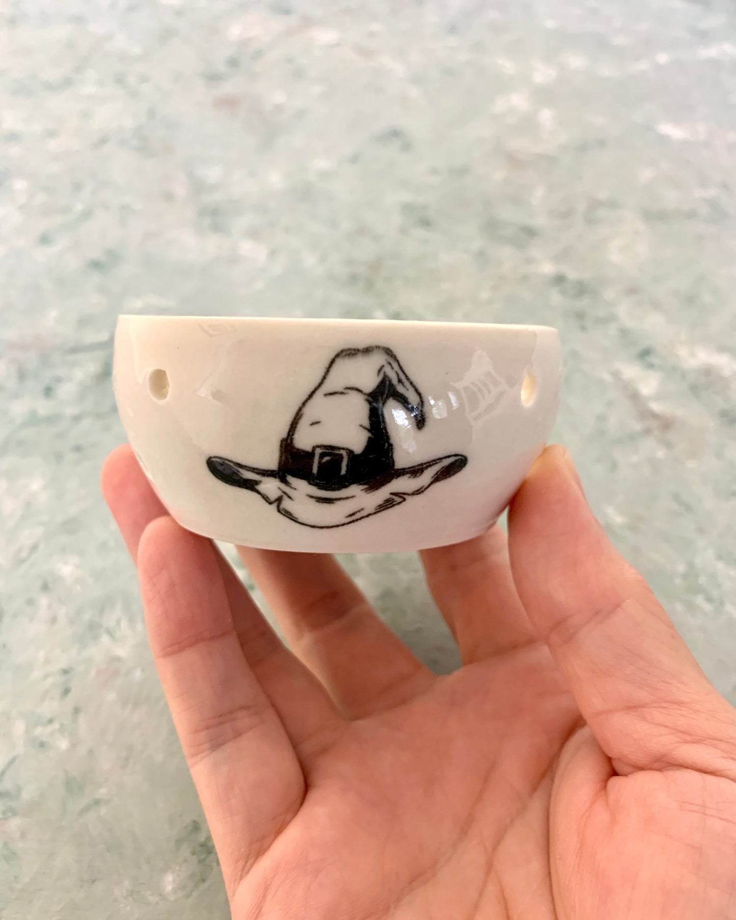 Handmade Halloween Tealight Candle Holders, Black Cats, Spiders, Owls, Witches hats