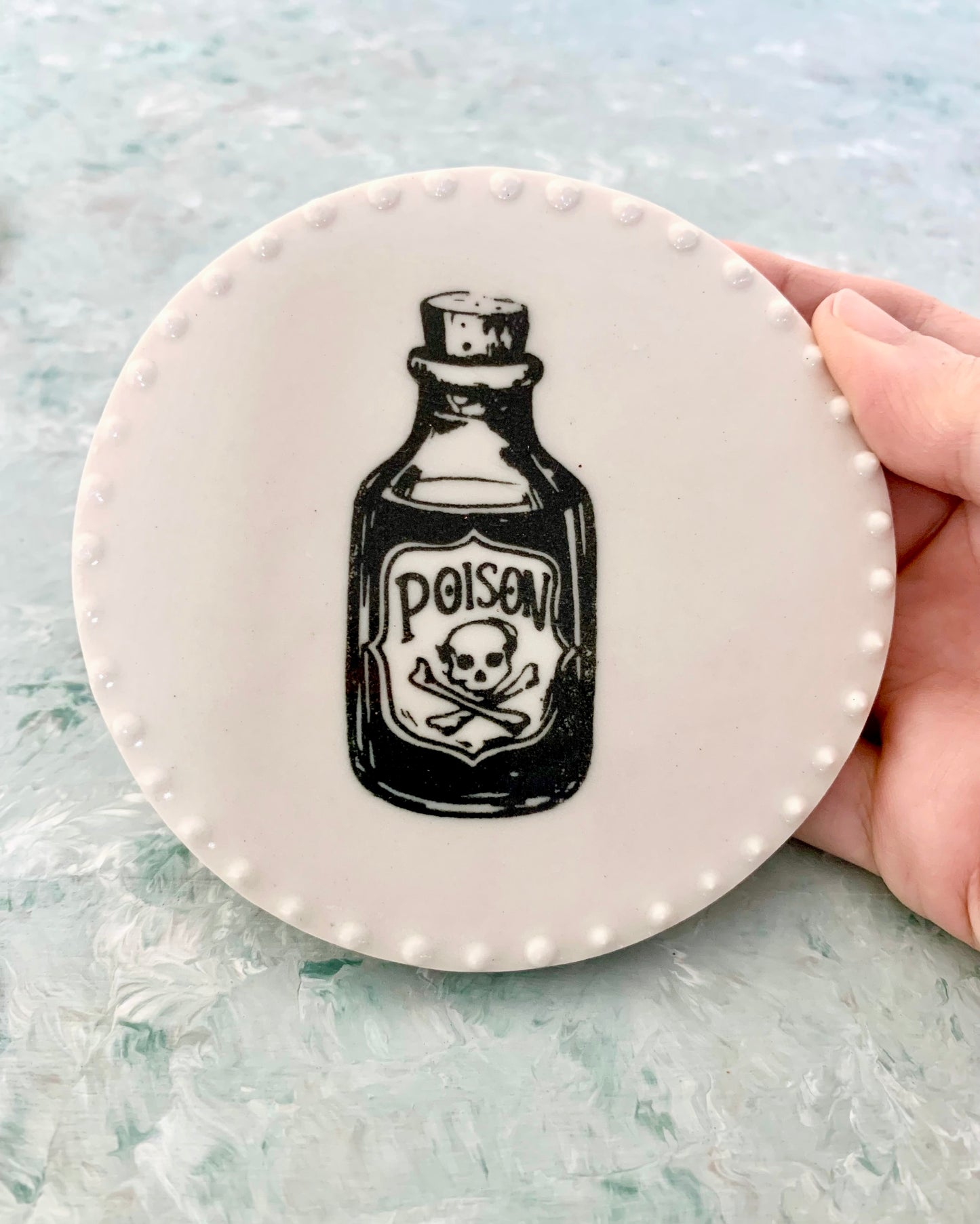 Handmade Halloween Porcelain Coasters