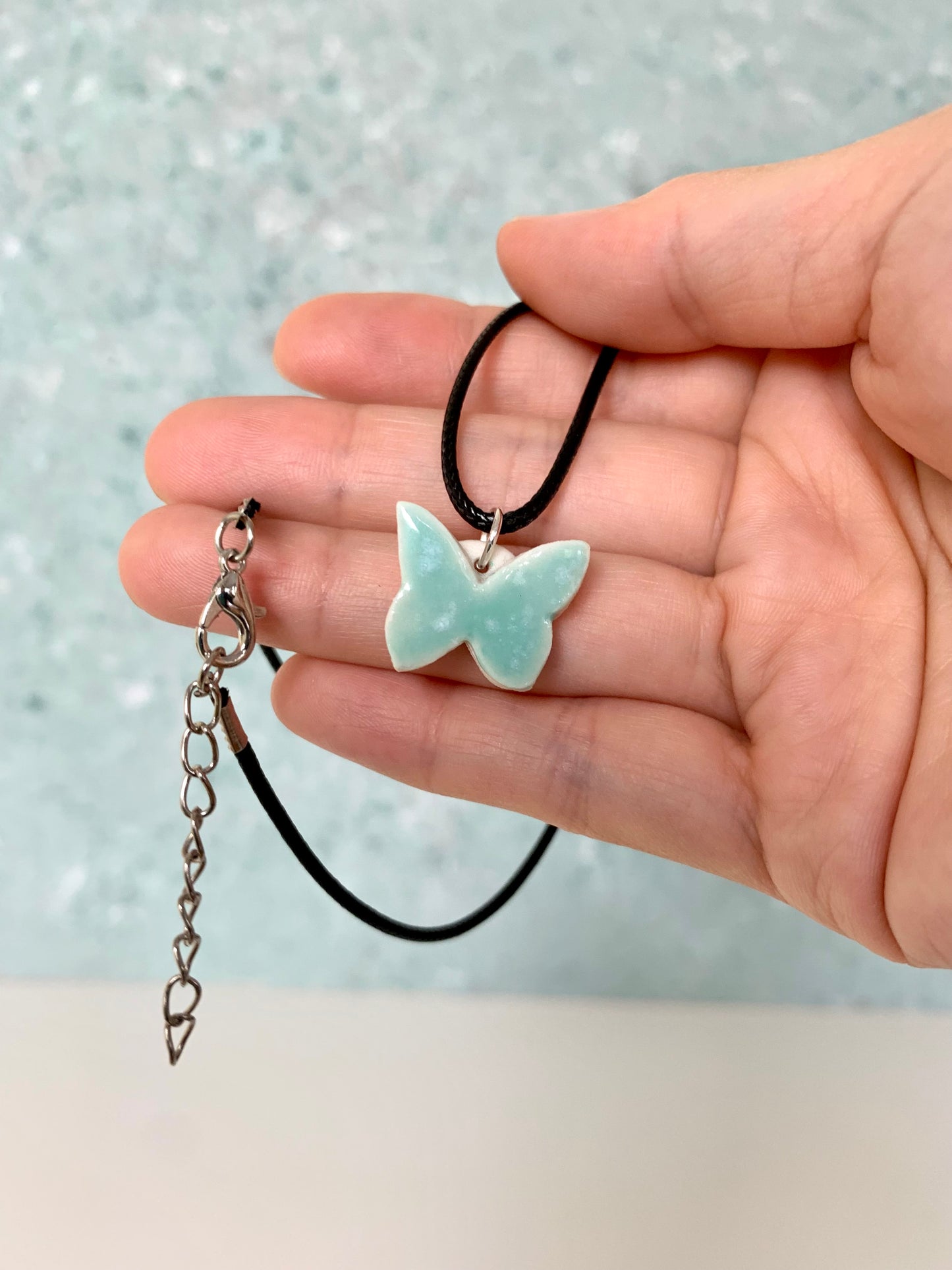 Handmade Butterfly Necklace with Adjustable Length