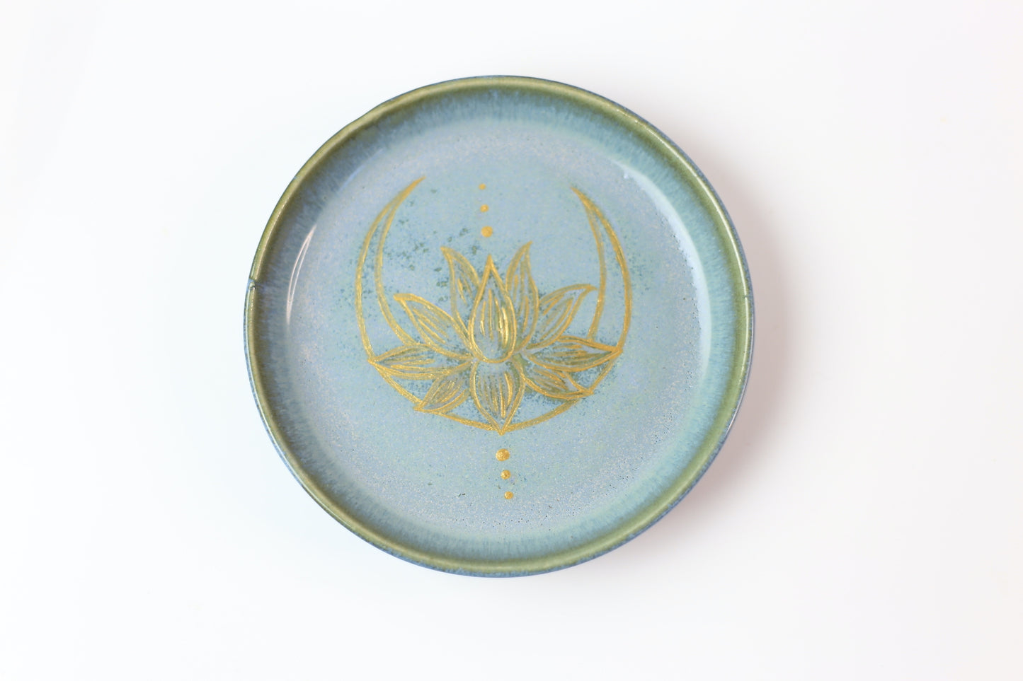 Lotus and moon Jewelry Dish