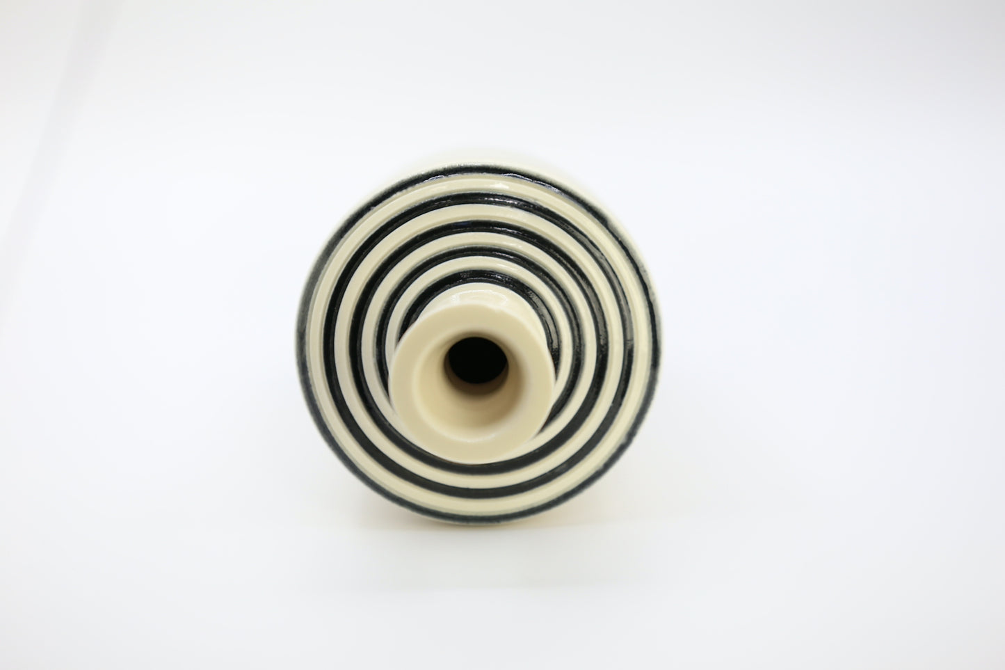Black and White Porcelain Bud Vase, handmade vase