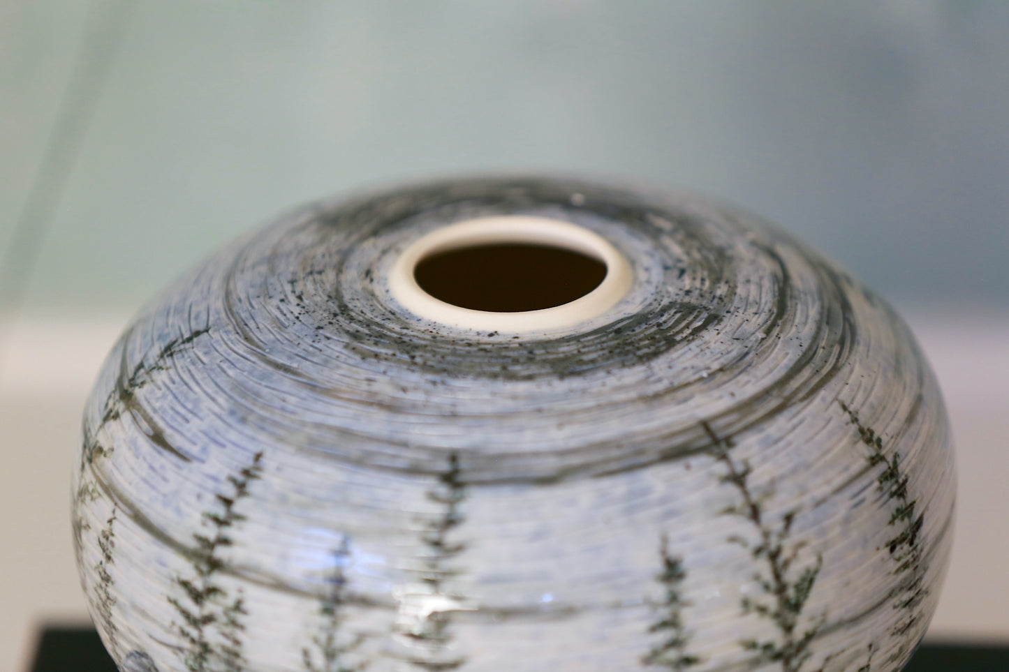 Night Landscape Porcelain Vase