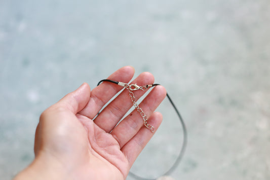 Hand-Painted Porcelain Necklaces with Charms Adjustable Length