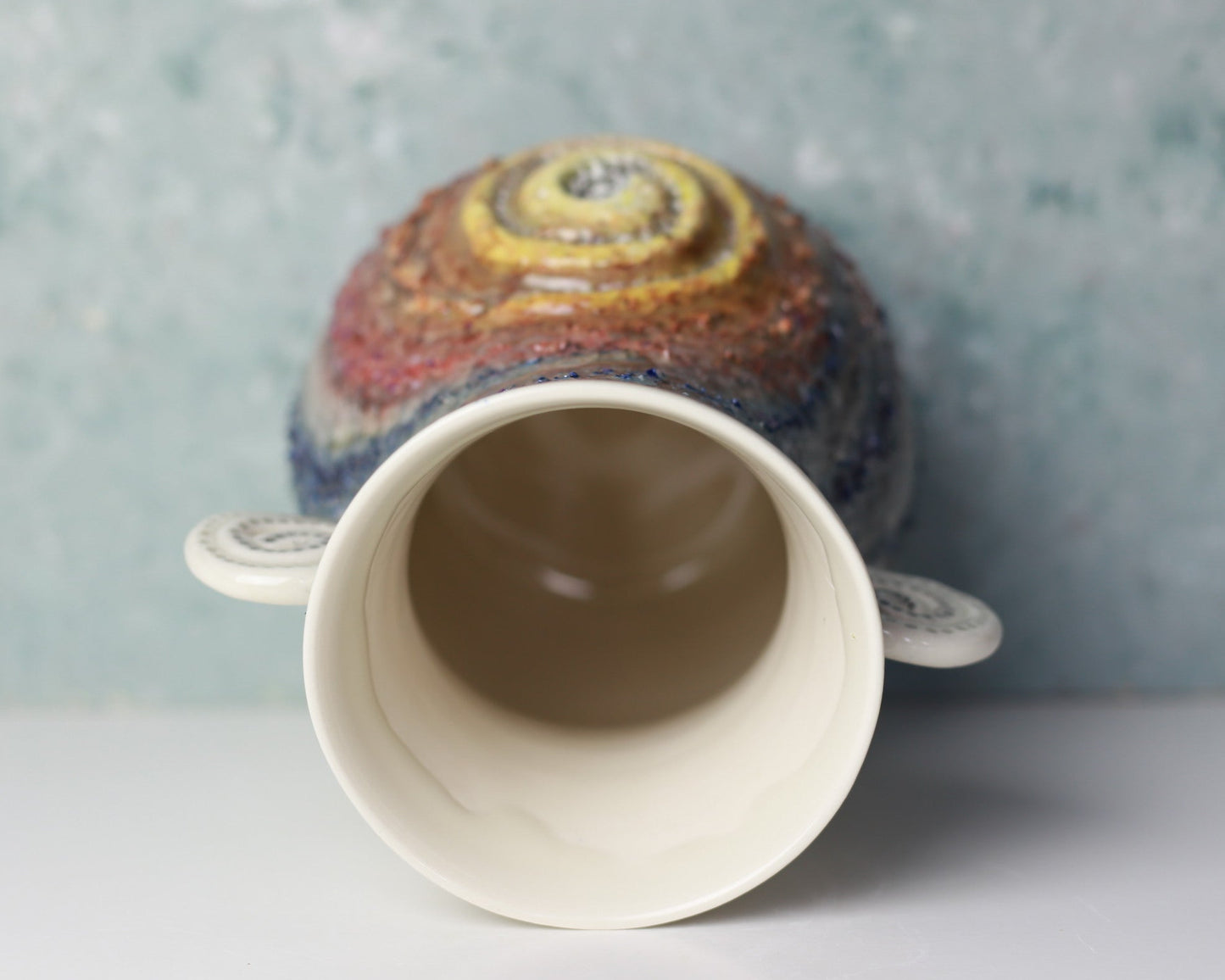 Handmade Porcelain Universe Vase – Symbolic Pottery Inspired by Spirit & Nature