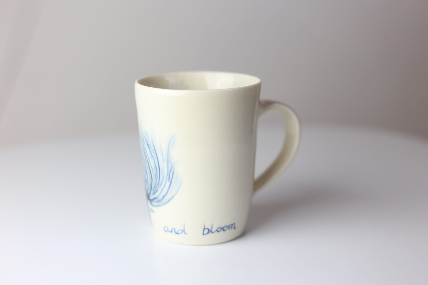 Go ahead and bloom 9 oz porcelain mug #23