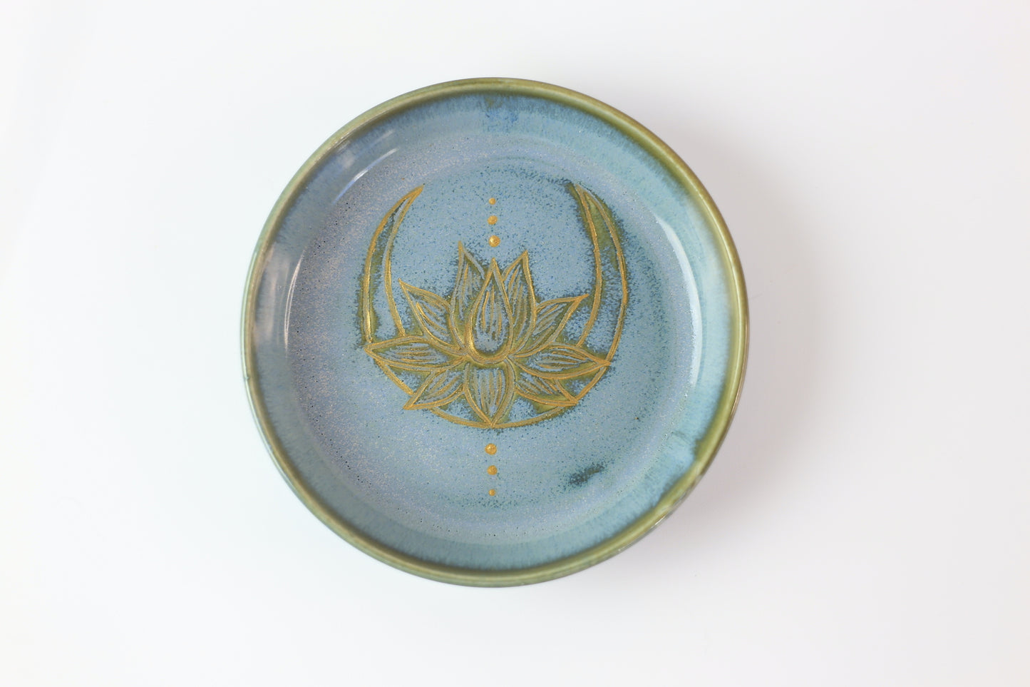 Lotus and moon Jewelry Dish