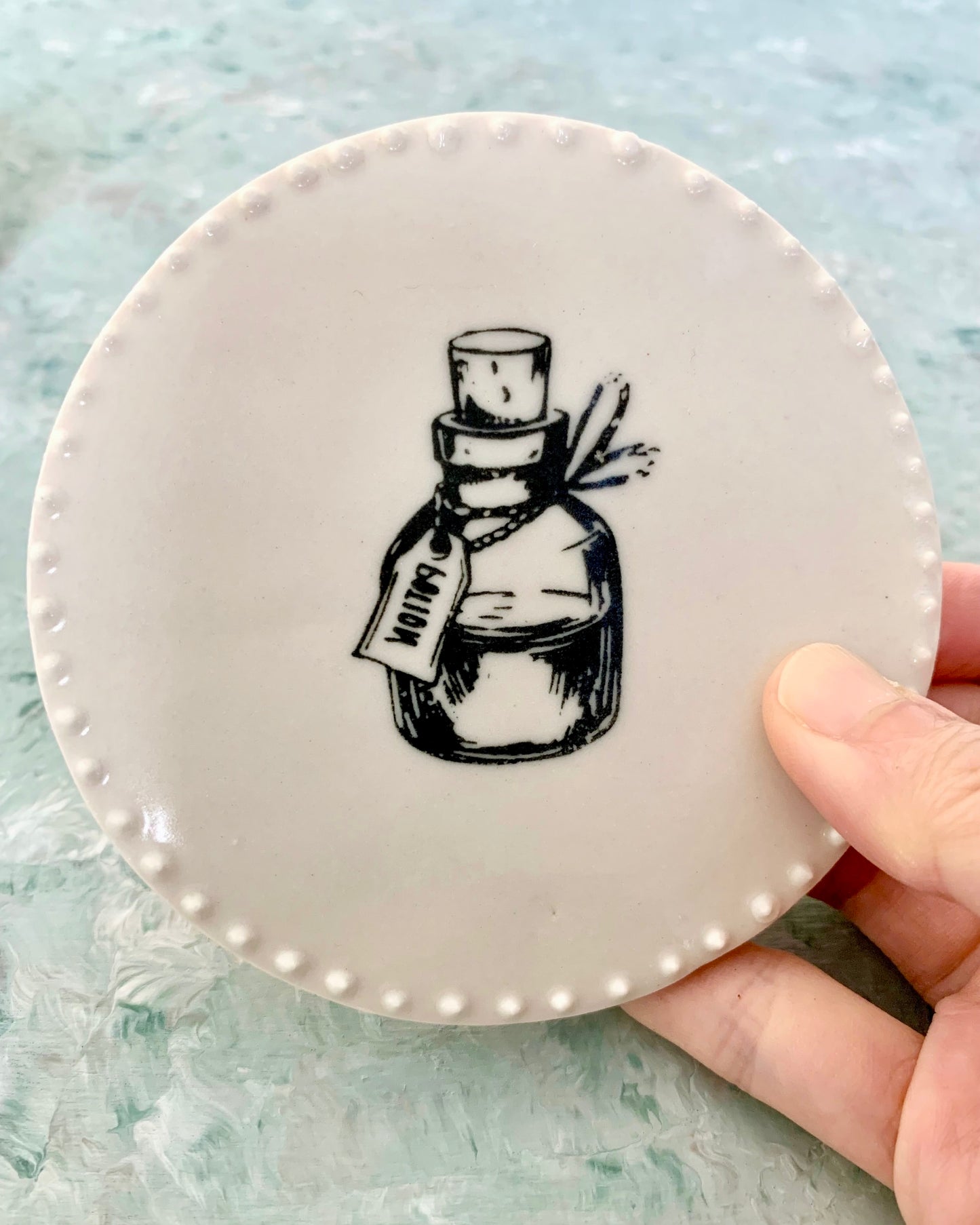 Handmade Halloween Porcelain Coasters