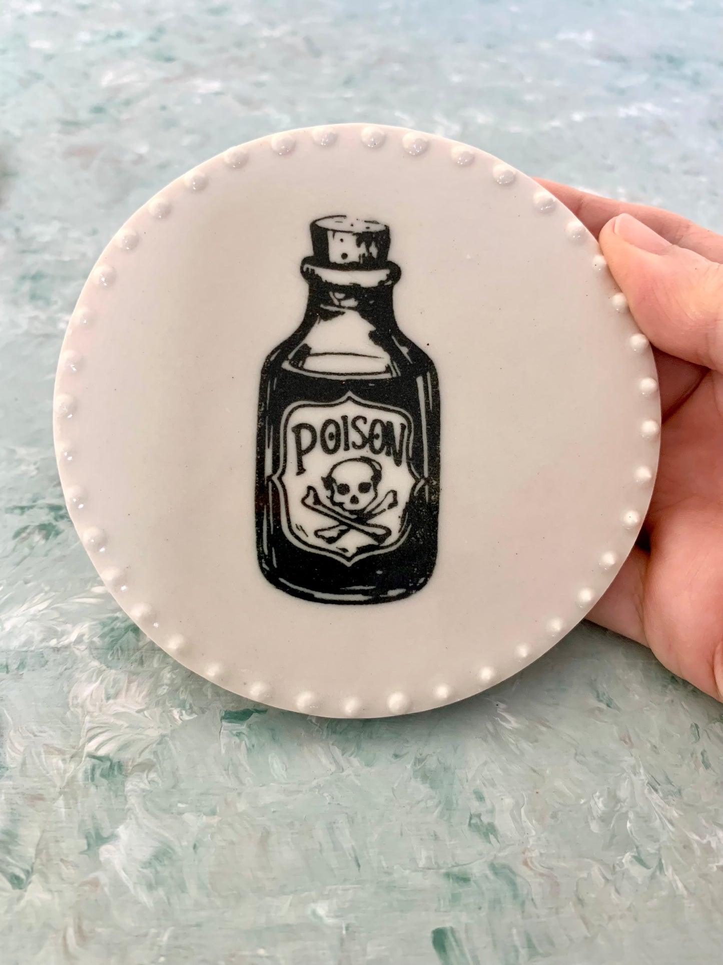 Handmade Halloween Porcelain Coasters