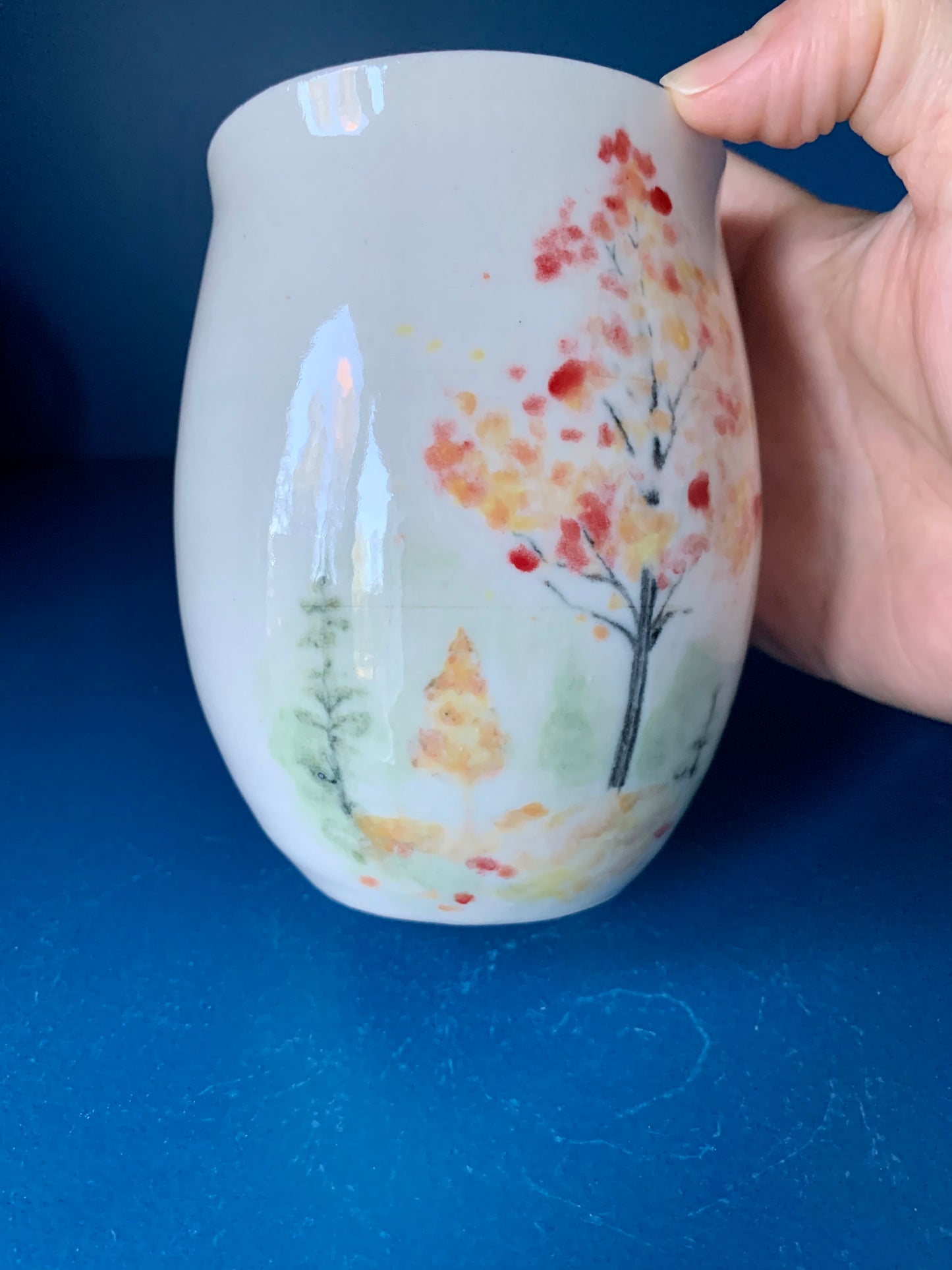 Autumn themed Porcelain mug