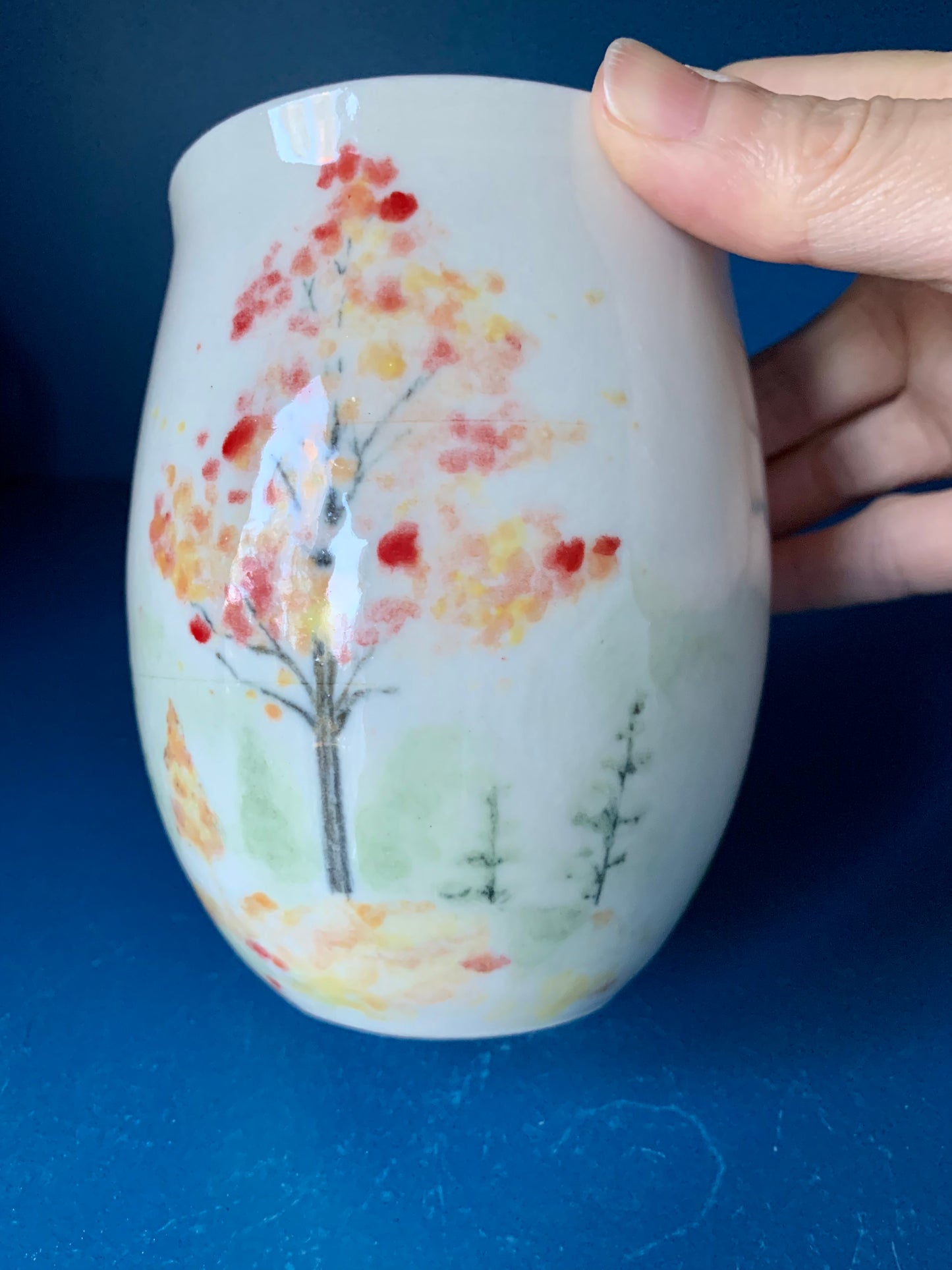 Autumn themed Porcelain mug