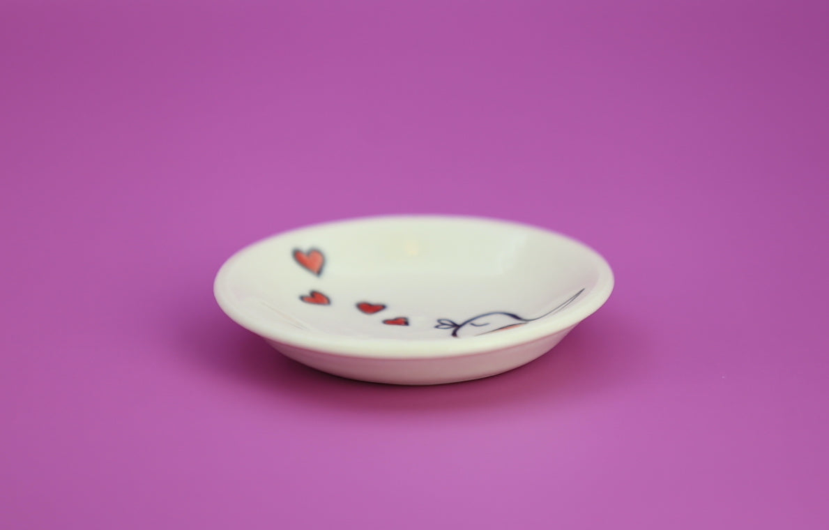 Hand painted mini porcelain dishes