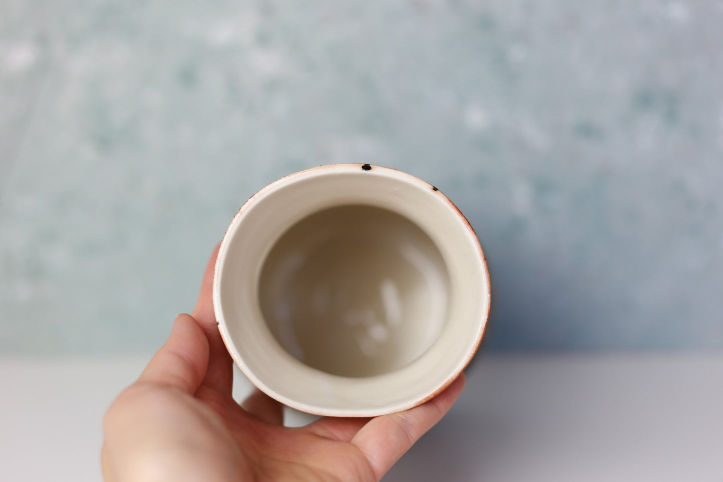 Oval Porcelain Vase with Texture in Plum