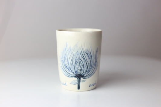 Go ahead and bloom 9 oz porcelain mug #23