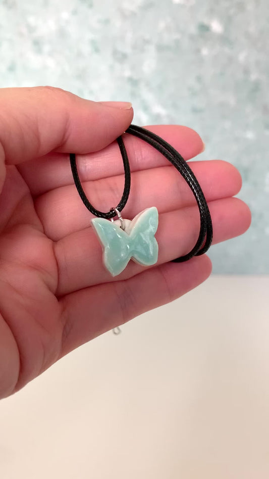 Handmade Butterfly Necklace with Adjustable Length